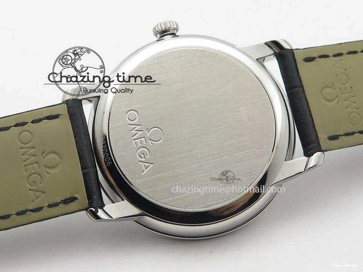 0501 Functional De Ville MK 1:1 Best Edition SS White Dial On Black Leather Strap A 8260
